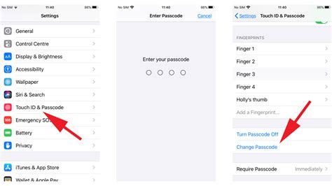 How to change passcode on iPhone .